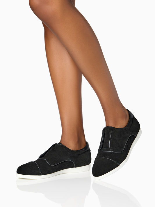 Crosstown Sneaker in Black Crosta