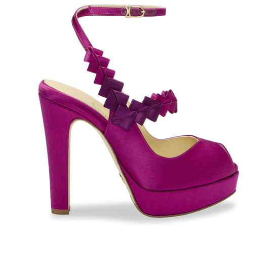 Perfect Hayworth 120 in Fuchsia Ombre Satin