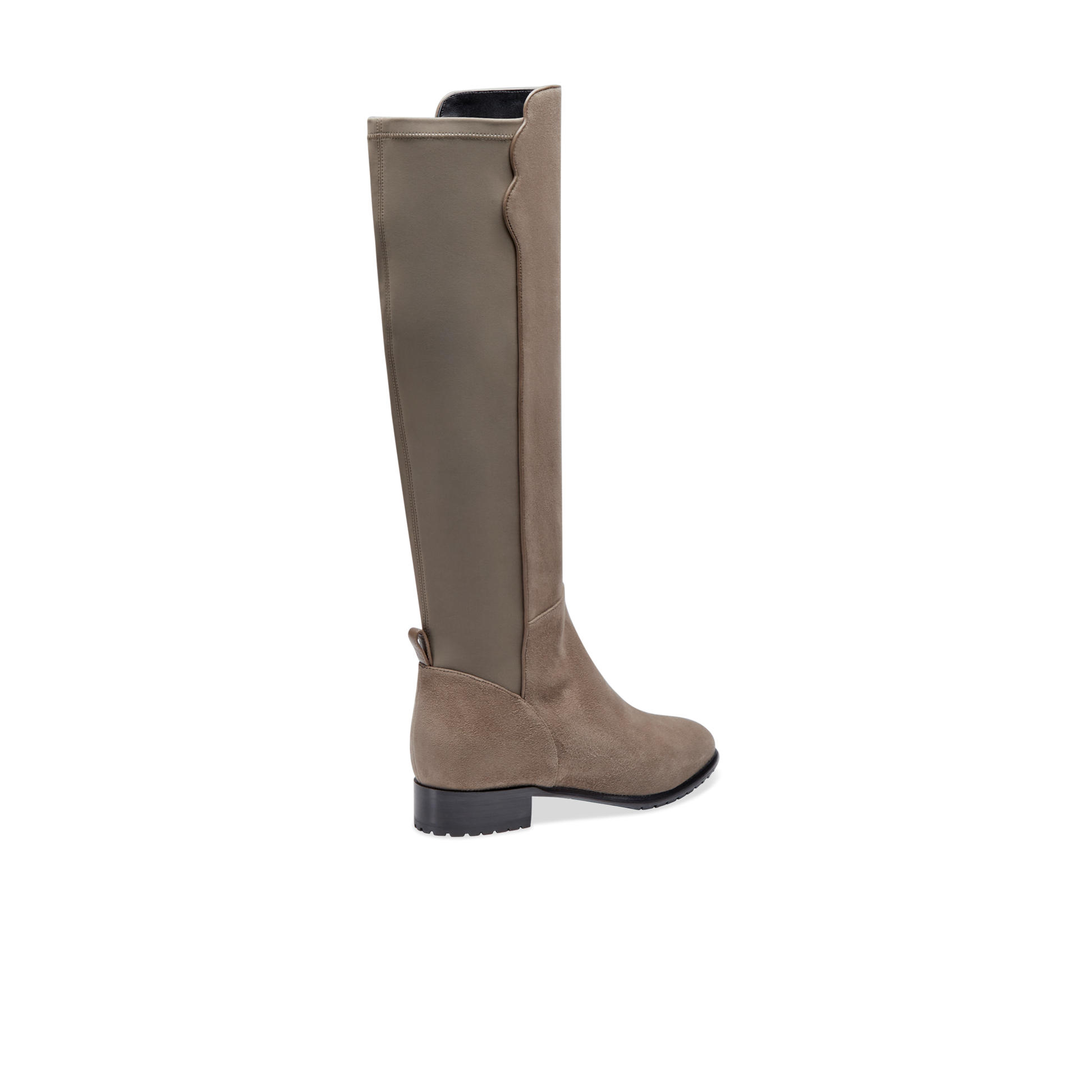 Perfect Stretch Boot in Taupe Suede