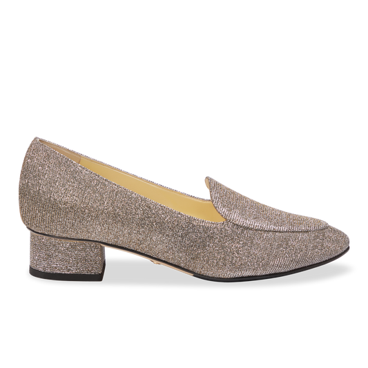 Rosie in Gunmetal Lame